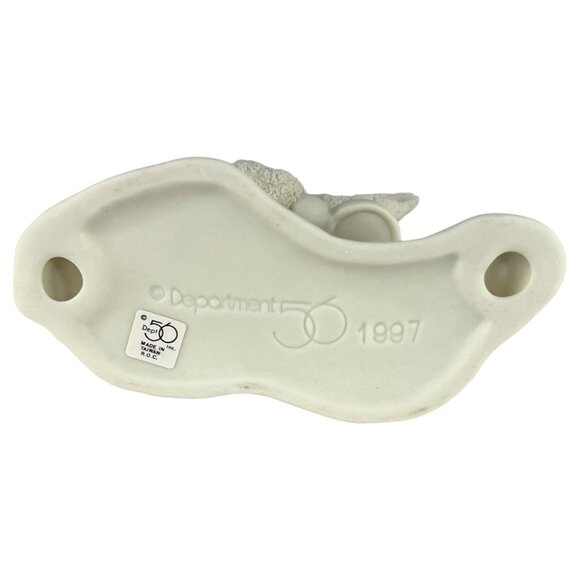 1997 Dept 56 Snowbunnies You’re As Cute As A Bugs Ear Bunny Figurine Worm VTG - Picture 6 of 9